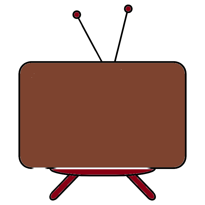 dibujo de una televisión vieja